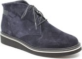 Durea 9654 Veterboots Suede Wijdte H Blauw