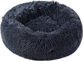 40cm Pluche Hondenmand Kattenmand Fluffy Donker Blauw