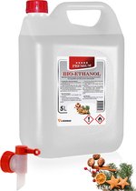 Ladanas® - Bio-Ethanol 5 L + dopkraan - Kerstgeur - Bioethanol 96,6% - Biobrandstof