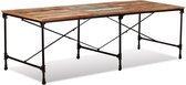 Decoways - Eettafel 240 cm massief gerecycled hout