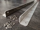 Set vloermontage beugels voor 200kg 2000mm ladegeleiders