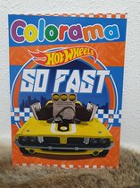 Colorama kleurboek hot wheels blauw, 45 blz
