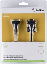 Belkin PRO Series - VGA-verlengkabel - HD-15 (VGA) (M) naar HD-15 (VGA) (V) - 3 m - met strengen, duimschroeven