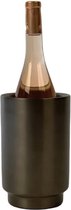 XLBoom - RONDO wijnkoeler - Zwart - Gezwart RVS - Ø13 x h20cm