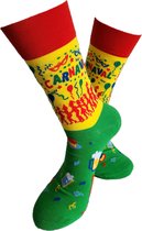 Verjaardag cadeau - Carnaval Sokken - Leuke sokken - Vrolijke sokken – Carnavals Cadeau -Vastelaovend Sokken - Luckyday Socks - Cadeau sokken - Socks waar je Happy van wordt – Maat