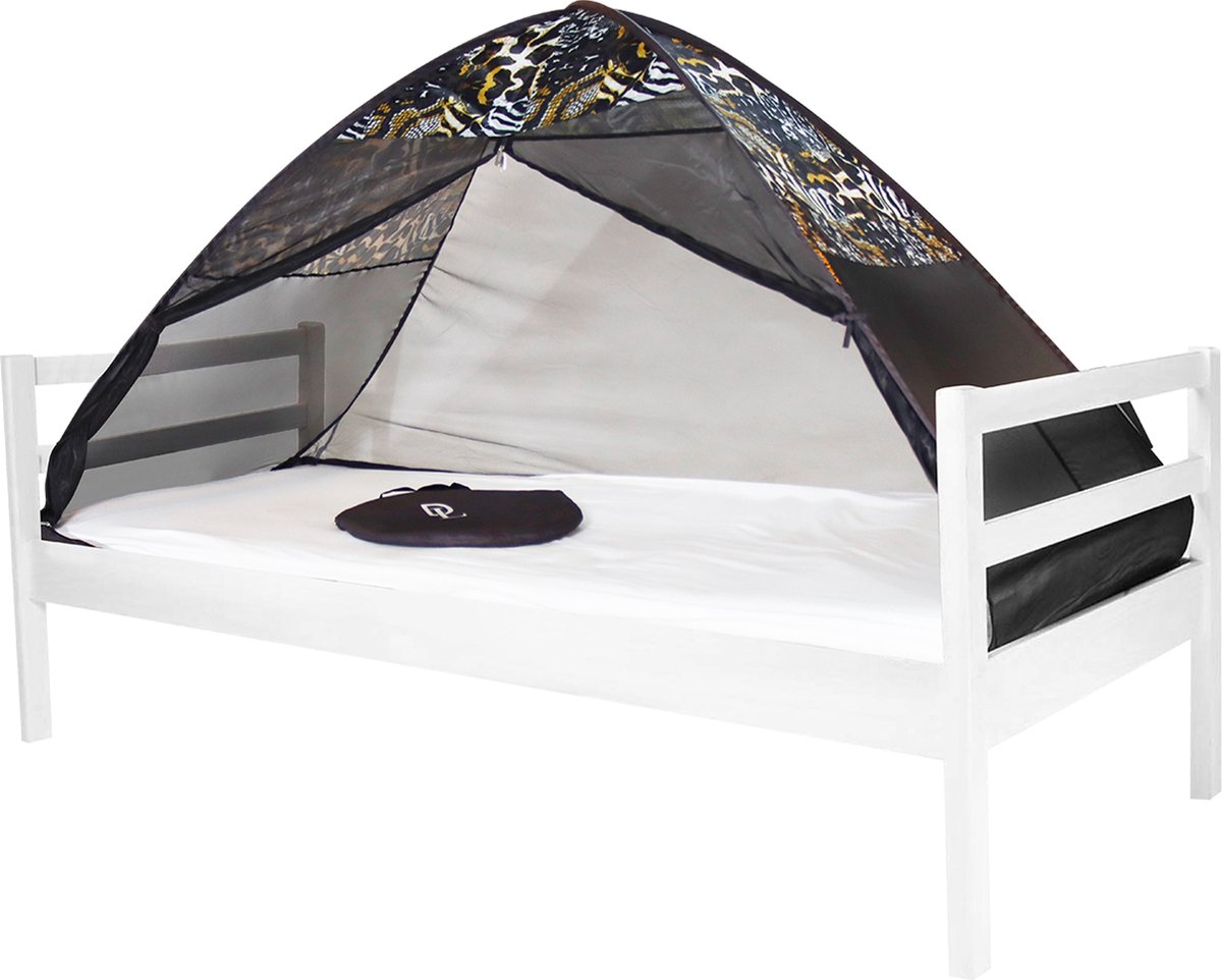 Deryan Bedtent Pop Up klamboe - 200x90cm - Hoogste kwaliteit 1mm gaas - Zoo