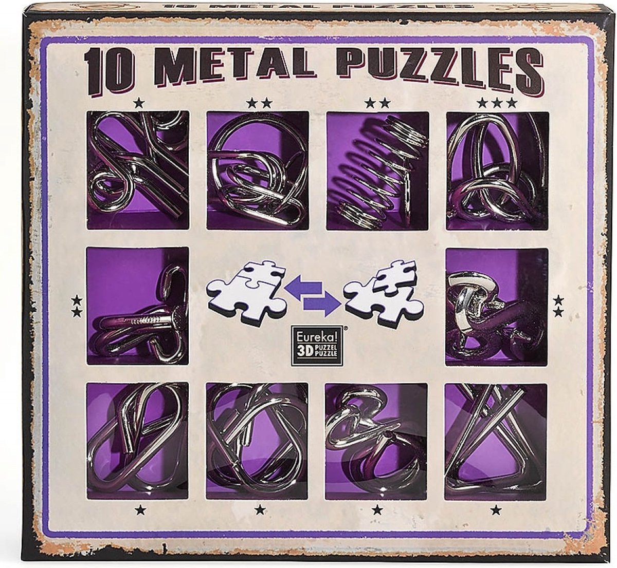 The Twiddlers 30 metalen puzzels - 30 verschillende knobels, geen