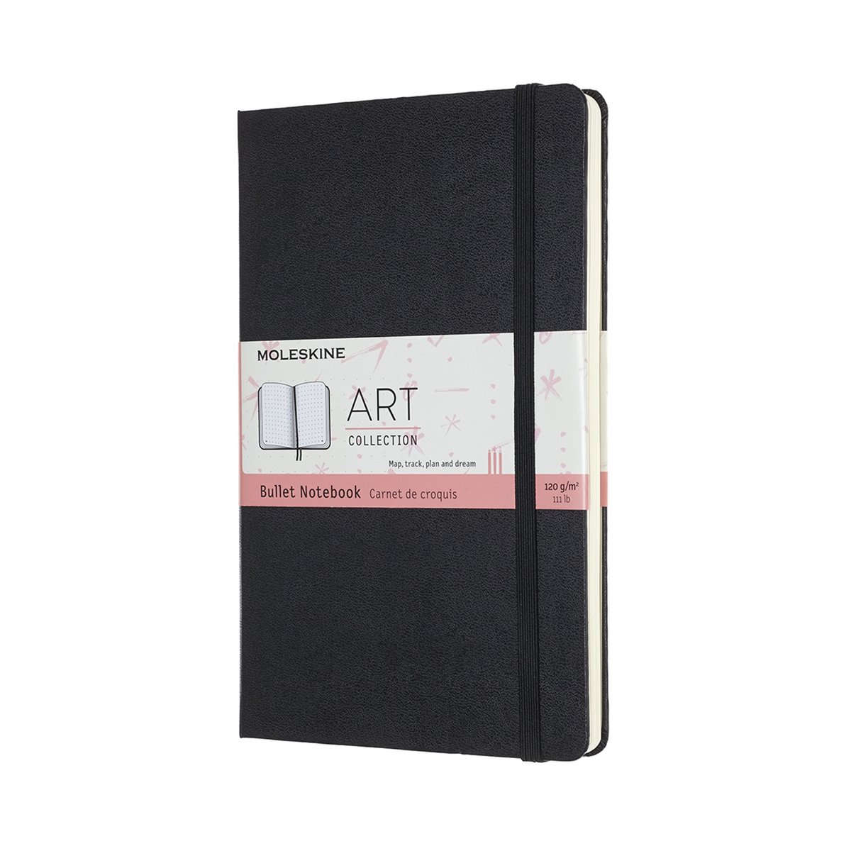 Moleskine Classic – Notitieboek – Bullet Journal – Large – 13x21cm – Hardcover – Gestippeld – Dotted -Zwart