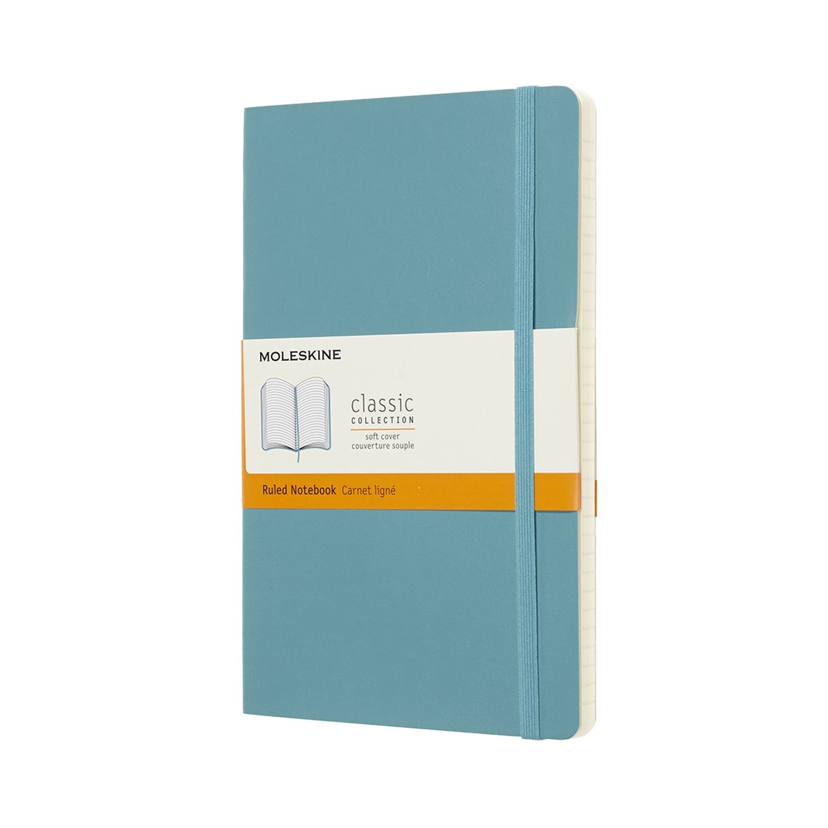 Moleskine Classic Notitieboek - Large - Softcover - Gelinieerd - Rif Blauw - Moleskine