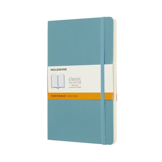 Moleskine Classic Notitieboek - Large - Softcover - Gelinieerd - Rif Blauw