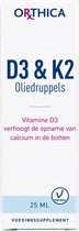 Orthica D3 & K2 Oliedruppels (voedingssupplement) - 25 ml