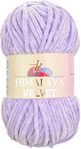 Himalaya VELVET 90005 Lila Fluwelen Garen, Breien en Haken, 100g, Super Zacht, Fluweel Breigaren, Volumineuze Pluche, Schijnen Fluweelachtig, Chenille Dolphin Baby Wol, Amigurumi, Velluto Vel