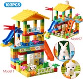 Polaza® Speelgoed blokken - Bouwblokken - Bouwblokken voor kinderen - 102 stukken