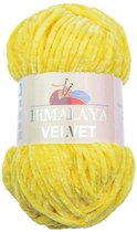 Himalaya VELVET 90013 Geel Fluwelen Garen, Breien en Haken, 100g, Super Zacht, Fluweel Breigaren, Volumineuze Pluche, Schijnen Fluweelachtig, Chenille Dolphin Baby Wol, Amigurumi, Velluto Vel