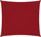 vidaXL Zonnescherm vierkant 5x5 m oxford stof rood