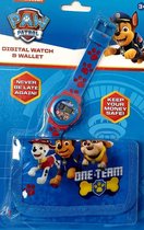 Paw Patrol Portemonnee + Horloge voor Kinderen