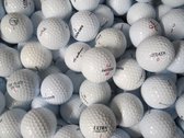 Golfballen gebruikt/lakeballs mix wit AAAA klasse 25 stuks