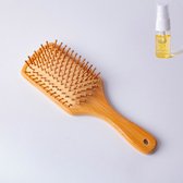 Aurgan Bamboe haarborstel - Duurzame borstel - Met gratis arganolie
