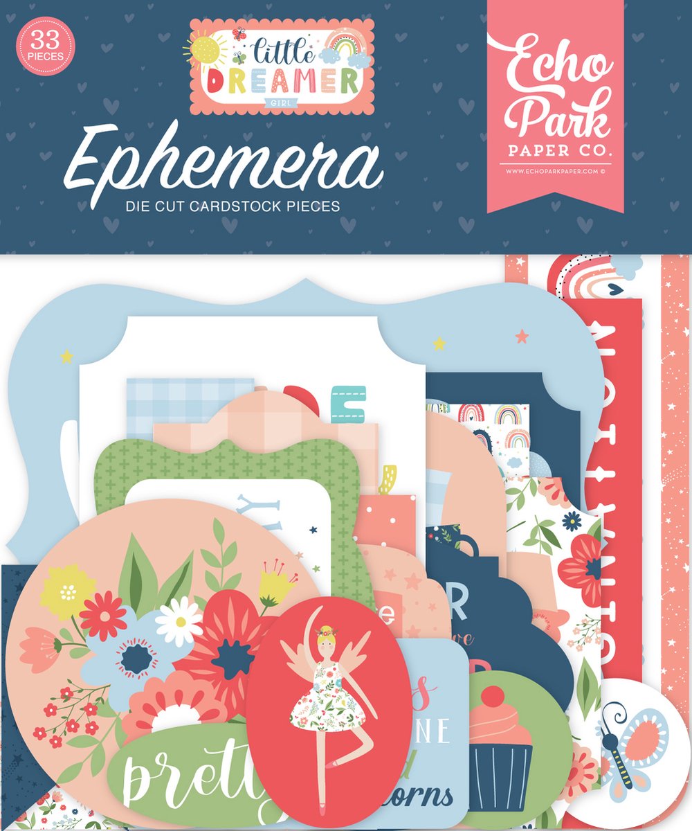 Echo Park Little Dreamer Girl Ephemera (LD237024)