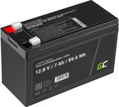 Batterie Green Cell LiFePO4 12,8 V 7Ah pour panneaux solaires et camping-cars