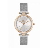 Lee Cooper LC06750.530 - Horloge - Analoog - Dames - Vrouwen - Milanese band - Zilverkleurig - Rosékleurig