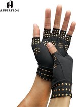 Aspirito® Reuma Handschoenen - Artrose - Artritis - Pijnbestrijding - Polsbrace - One size fits all  - Zwart - Compressie Handschoenen