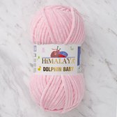 Himalaya Dolphin Baby 80319 Pastel Roze Fluwelen Garen, Breien en Haken, 100g, Super Zacht, Fluweel Breigaren, Volumineuze Pluche, Schijnen Fluweelachtig, Chenille Dolfijn Baby Wol, Amigurumi