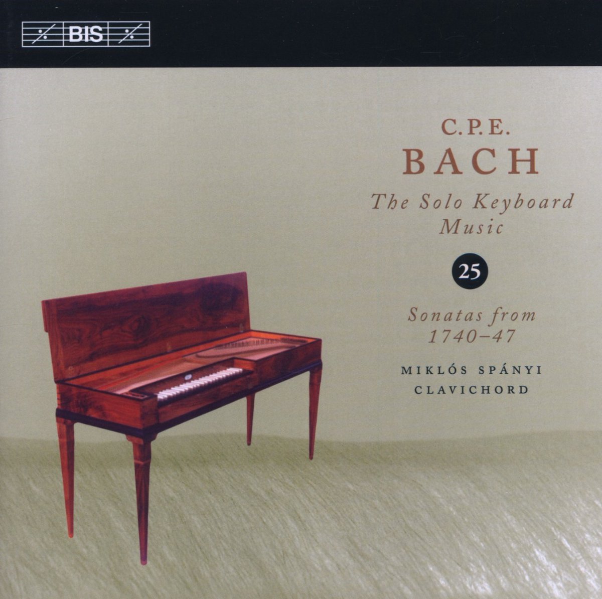 Miklós Spányi - C.P.E.. Bach: Solo Keyboard Music, Volume 25 (CD)