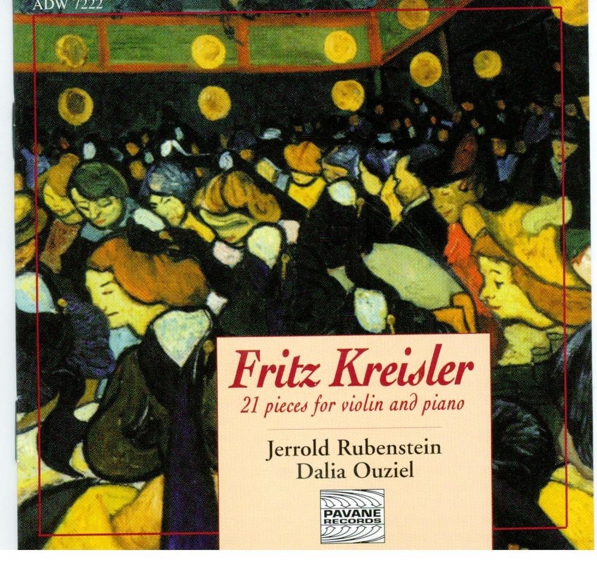 Jerrold Rubenstein & Dalia Ouziel - Kreisler: 21 Pieces For Violin & Piano (CD)