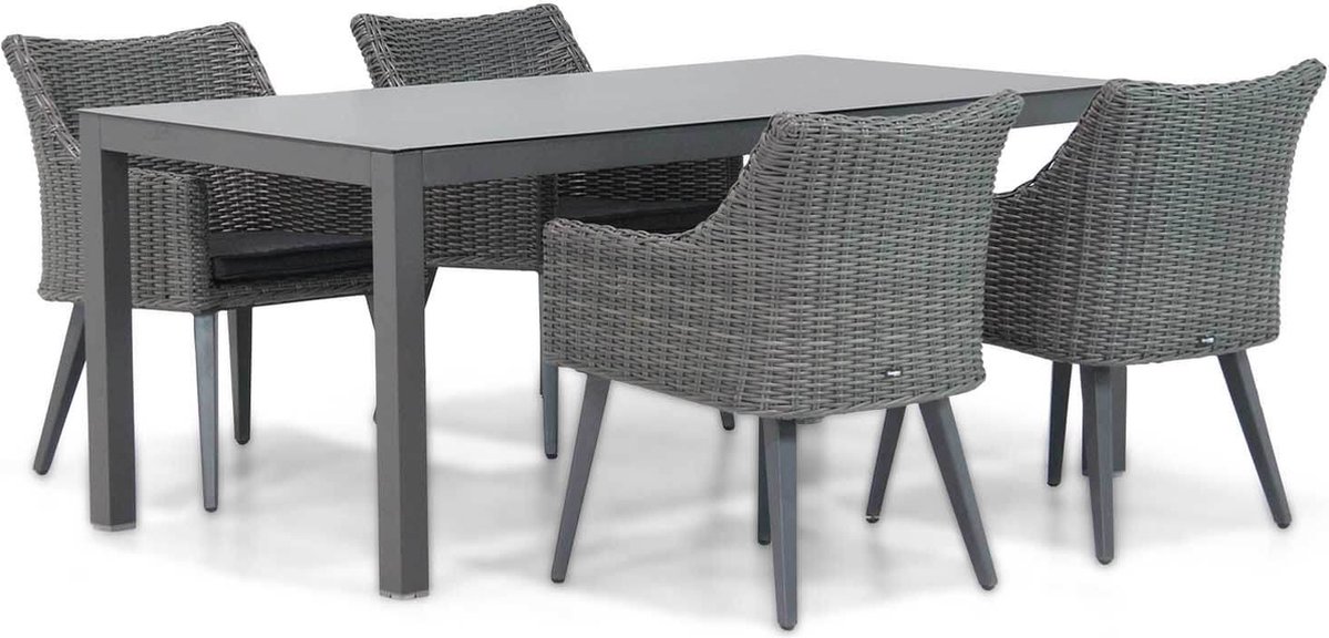 Garden Collections Milton/Madras 180 cm dining tuinset 5-delig