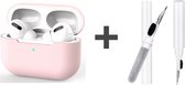 Apple Airpods pro case inclusief schoonmaakset // gekleurde airpods pro case roze met cleaningset // gekleurde softcase // airpods pro hoesje kleur // siliconen hoesje Airpods pro