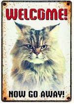 Plenty gifts waakbord blik grumpy cat 15x21 cm