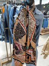 zaZa'z - Sjaal - Meerkleurig - Bohemian print - Viscose - Silk - Mix en Match - 190x80cm