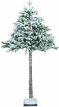 Argos 182cm Besneeuwde Halve Kerstboom - Groen