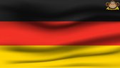 Partychimp Duitse Vlag Duitsland - 90x150 Cm - Polyester - Rood/Geel/Zwart