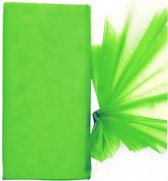 Groene organza stof 150 x 300 cm - Hobby deco stoffen