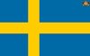 Partychimp Zweedse Vlag Zweden - 90x150 Cm - Polyester - Blauw/Geel