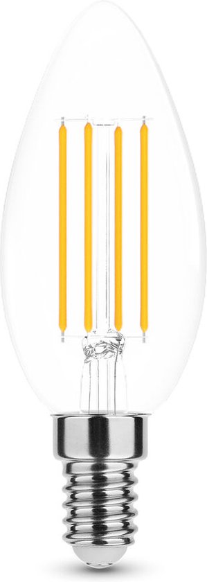 Modee Lighting - LED Filament kaarslamp - E14 C35 7W - 4000K helder wit licht
