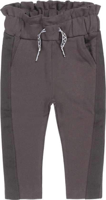 Dirkje meisjes joggingbroek met brede bies Grey bol