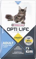 Bol.com Opti Life Cat Sterilised/Light Kip - Kattenvoer - 7.5 kg aanbieding