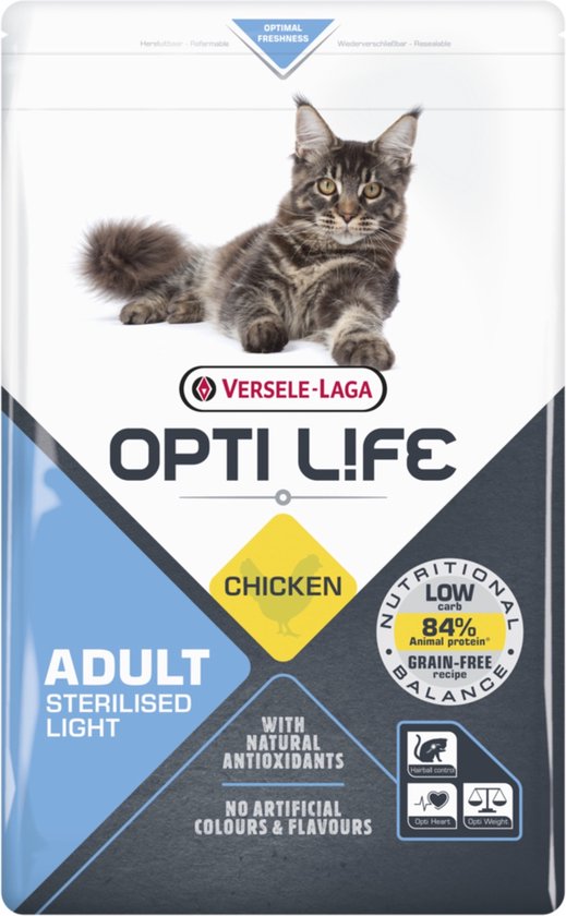 Opti Life Cat Kip Stérilisé/Léger - Nourriture pour chat - 7,5 kg