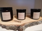3 Geurkaarsen - Bergamot Sandalwood - 2x 60ml - 120 ml - Femma Geurmelts & More