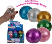 Galaxy slijm stressballen - Voor kinderen - 3 stuks - Voor de hand – 7 cm