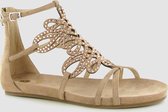 Sandalen Flat With Ornaments Natural Micro