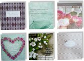 Cards & Crafts 6 Condoleance - wenskaarten - 11 x 12 cm - Condoleance - Gevouwen kaarten met enveloppen