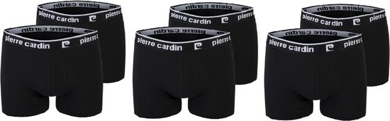 Pierre Cardin - Lot de 6 Boxers homme - Zwart - Coton - Taille XXL
