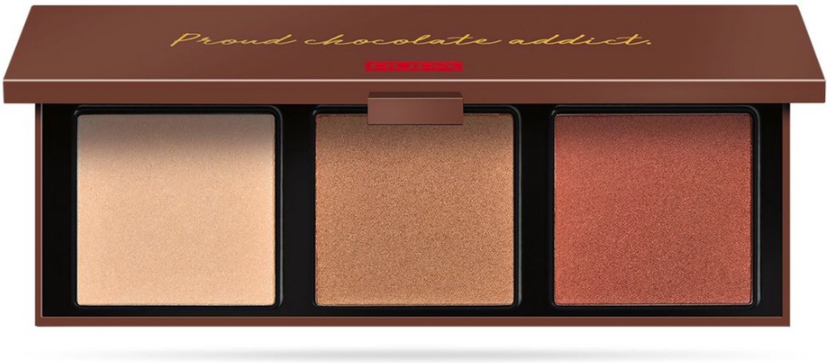 Goedkoopste Pupa Milano - Zero Calorie Chocolate Highlighting Face Palette - 002 Caramel Chocolate