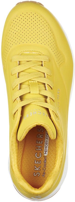 Skechers Uno -Stand On Air Dames Sneakers - Yellow - Maat 36