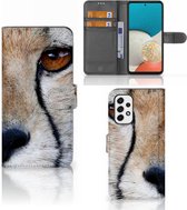 Bookcase Geschikt voor Samsung Galaxy A53 Hoesje Cheetah