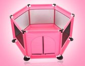 Kinderbox | Speelbox | Babybox | Grondbox 128x66 - roze